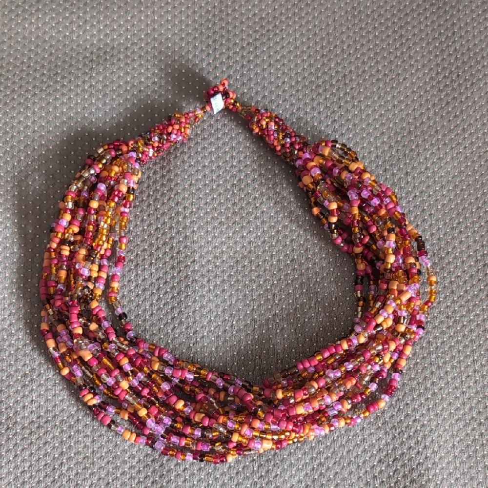 Vibrant Multicolor Beaded Necklace